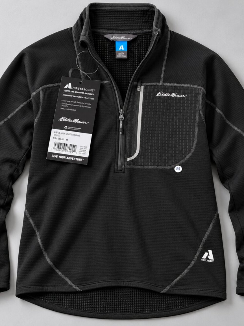 Eddie Bauer First Ascent High Route Grid Fleece Men M NWT